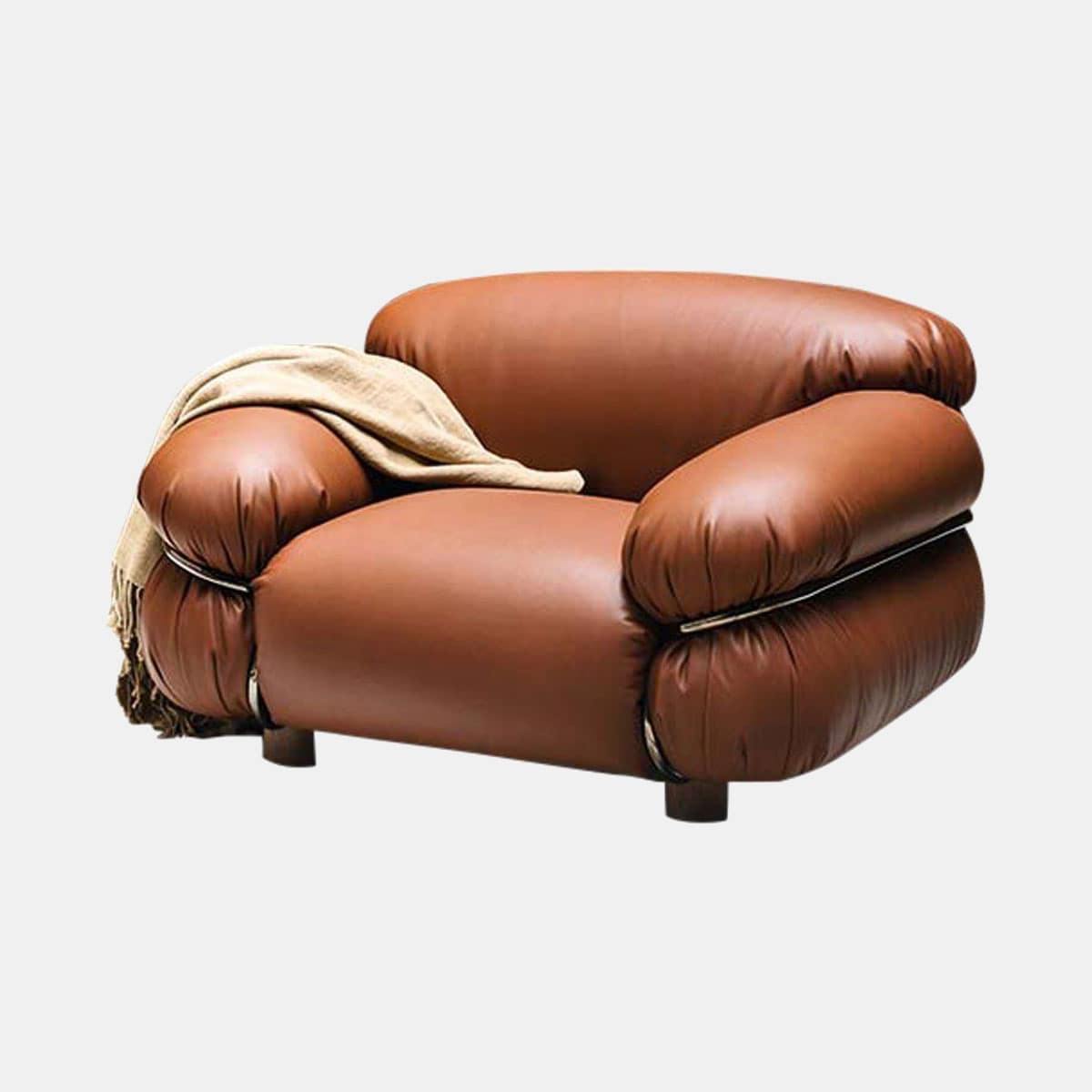 tacchini-gianfranco frattini-sesann-armchair-anilineleder-cognac-staal-zwart-verchroomd-001shop