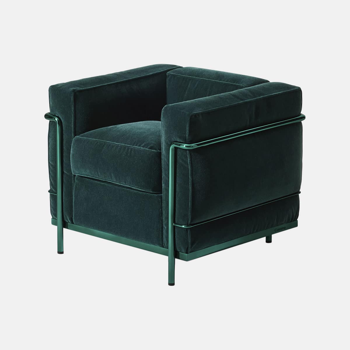 cassina-le-corbusier-lc2-60th-anniversary-limited-edition-mohairvelours-lirico-groen-staal-groen-001shop